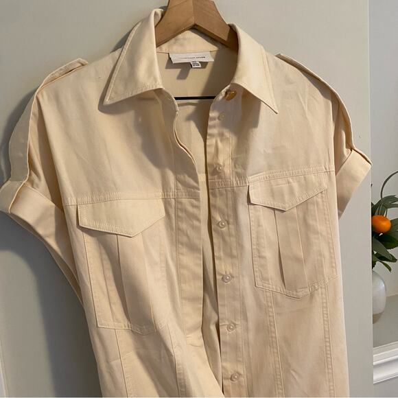 Significant Other Tan Short Sleeve Mini Dress 4 - Picture 13 of 14
